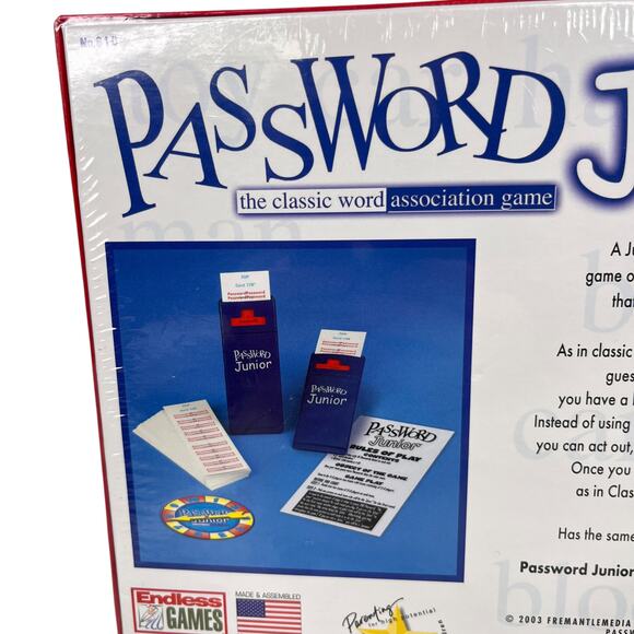 Password Junior Classic Word Association Game Ages 7+ New Sealed - Picture 8 of 9